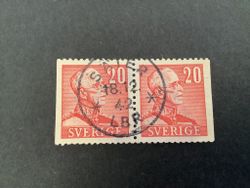 Gustaf V profil höger facit nr 276 BB praktstämplat par SÄTER*LBR*