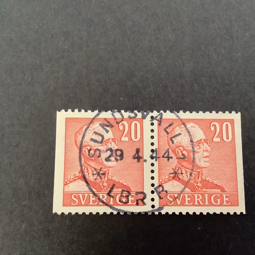 Gustaf V profil höger facit nr 276 BB praktstämplat par SUNDSVALL *LBR*