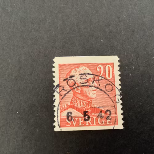 Gustaf V profil höger facit nr 276 A praktstämplat FRÖSKOG