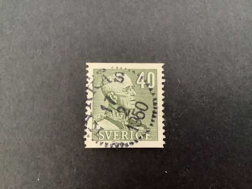 Gustaf V profil höger facit nr 281 praktstämplat KYRKÅS