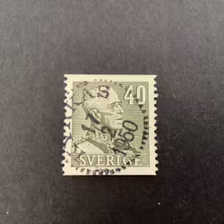 Gustaf V profil höger facit nr 281 praktstämplat KYRKÅS