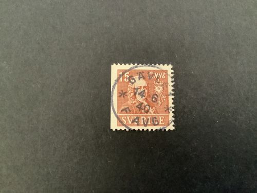 Kungliga vetenskapsakademien facit nr 321 B1 praktstämplat GÄVLE 1