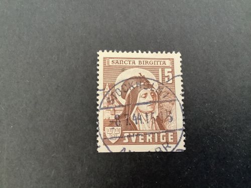 Sancta Birgitta facit nr 335 B2 praktstämplat STOCKHOLM 1