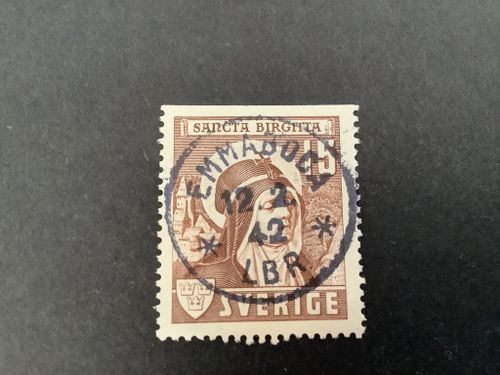 Sancta Birgitta facit nr 335 B1 lyxstämplat EMMABODA *LBR*