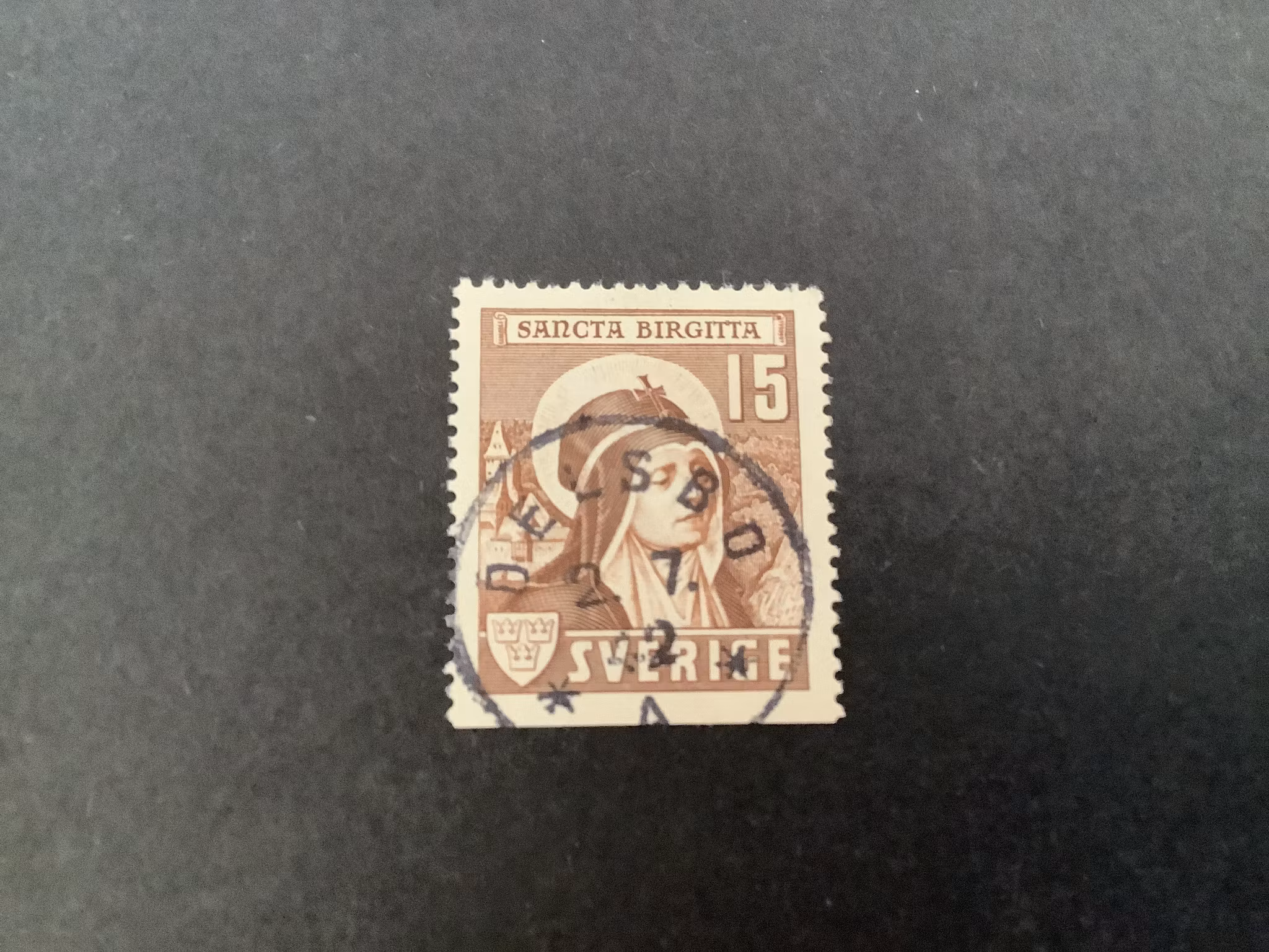 Sancta Birgitta facit nr 335 B2 praktstämplat DELSBO