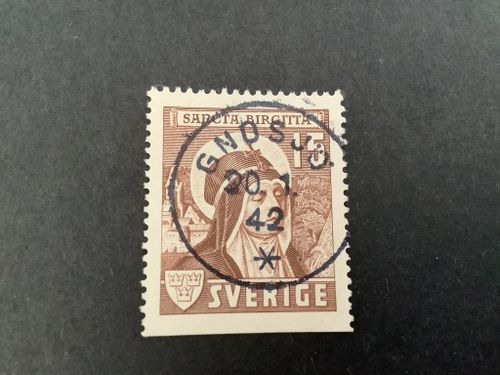 Sancta Birgitta facit nr 335 B2 lyxstämplat GNOSJÖ