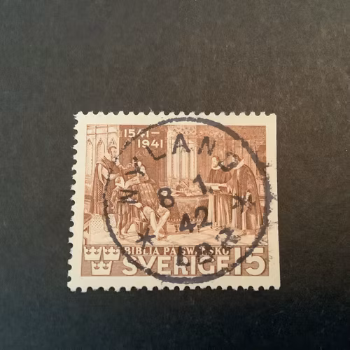 Bibeln facit nr 328 B2 praktstämplat NYLAND *LBR*