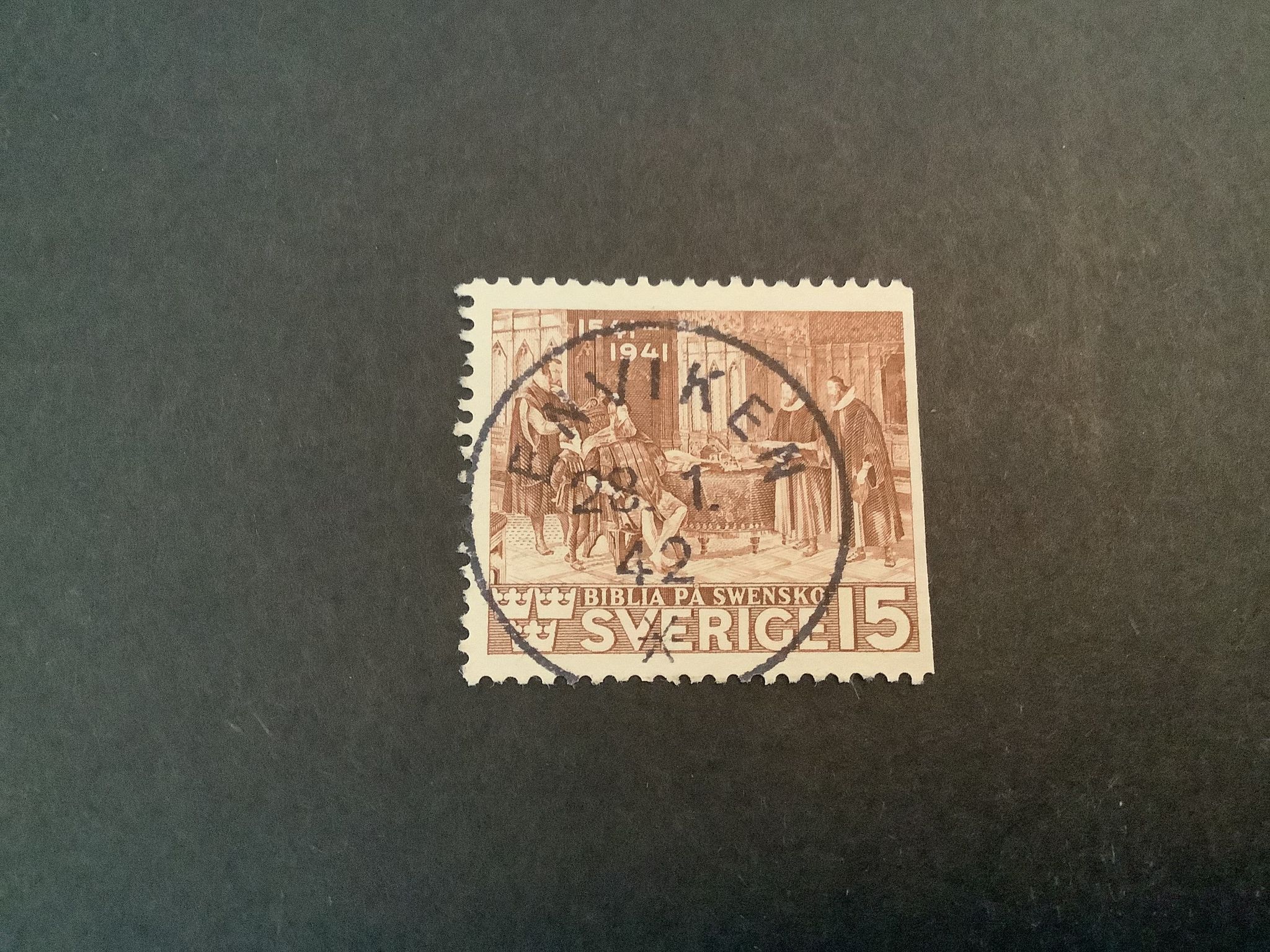 Bibeln facit nr 328 B2 lyxstämplat ENVIKEN