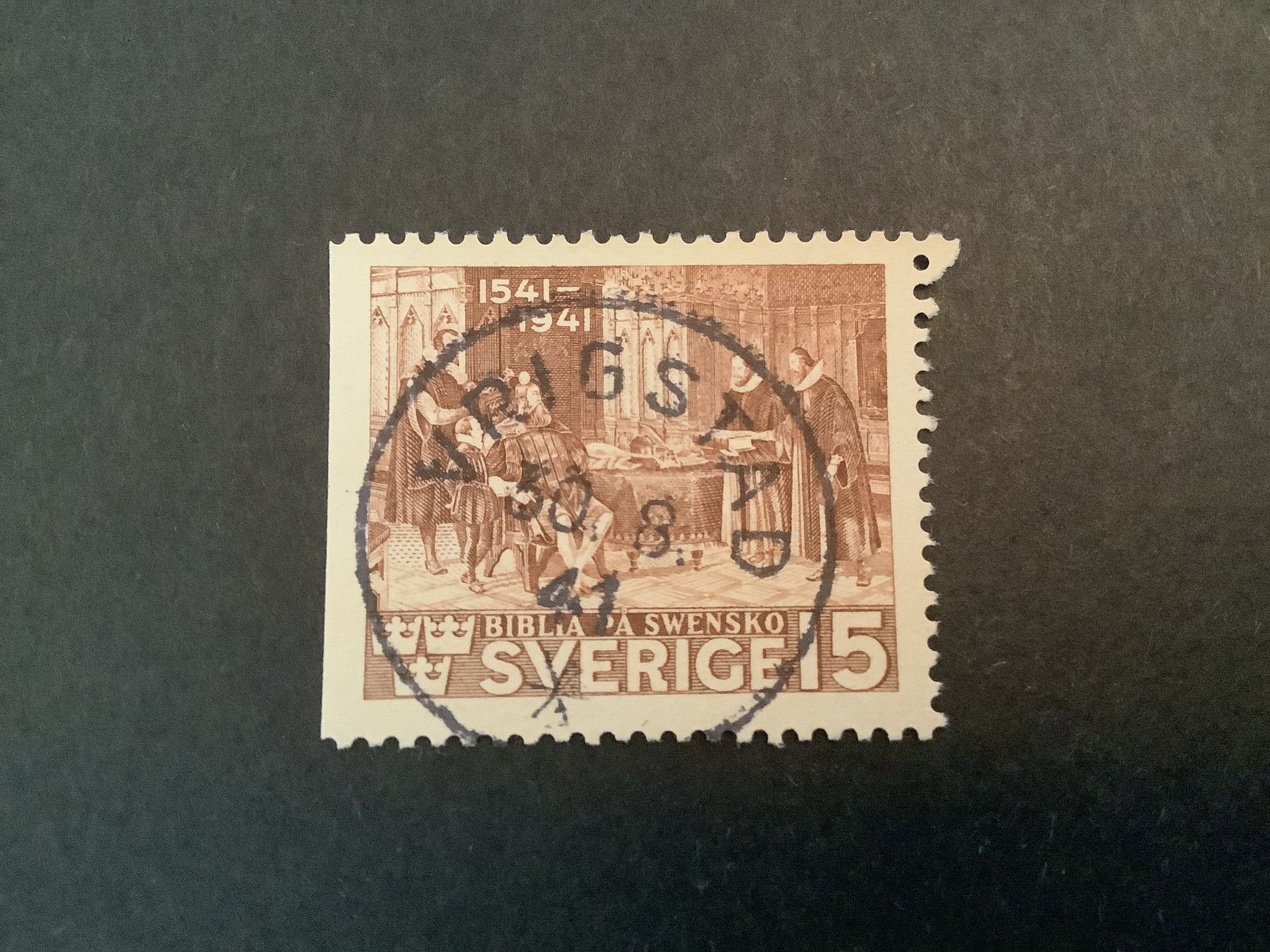 Bibeln facit nr 328 B1 praktstämplat VRIGSTAD