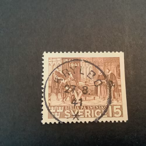 Bibeln facit nr 328 B2 lyxstämplat KRYLBO