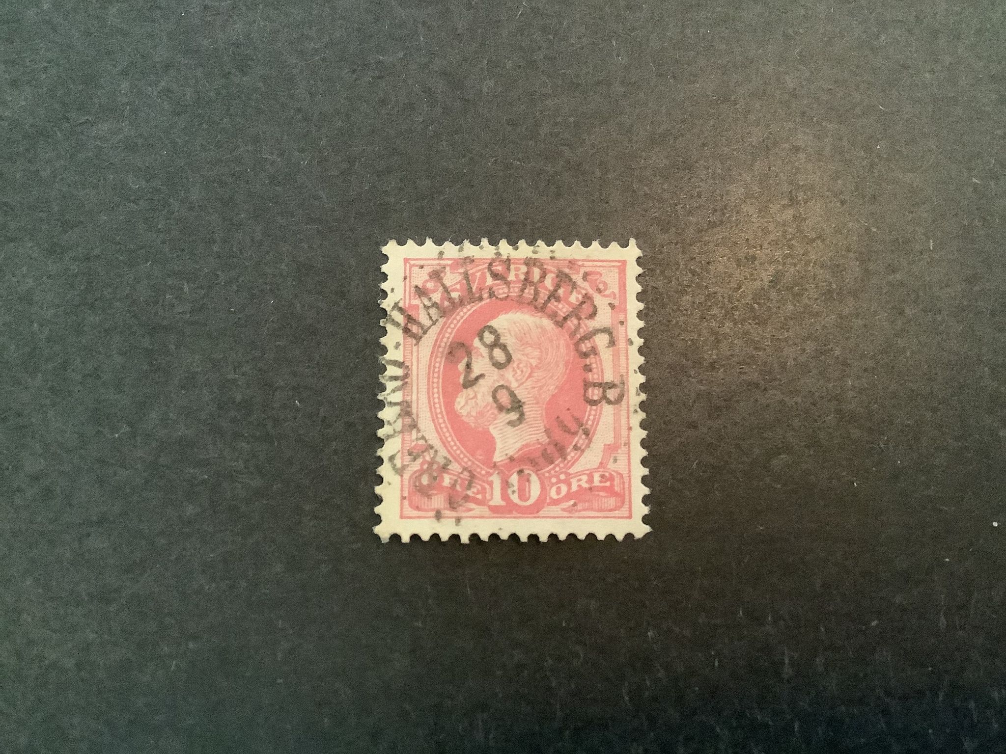 Facit nr 45 praktstämplat ÖREBRO-HALLSBERG .B.