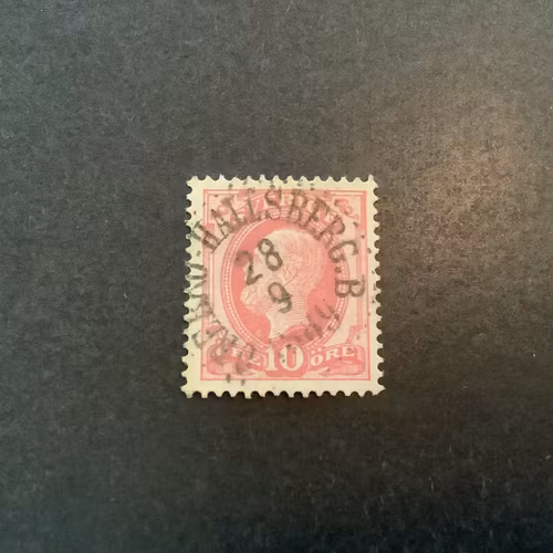 Facit nr 45 praktstämplat ÖREBRO-HALLSBERG .B.