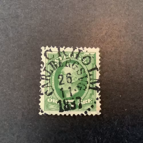 Facit nr 52 praktstämplat STOCKHOLM CARLBERGSVÄGEN