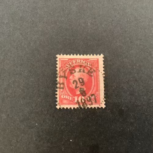 Oscar II facit 54 praktstämplat BYSKE