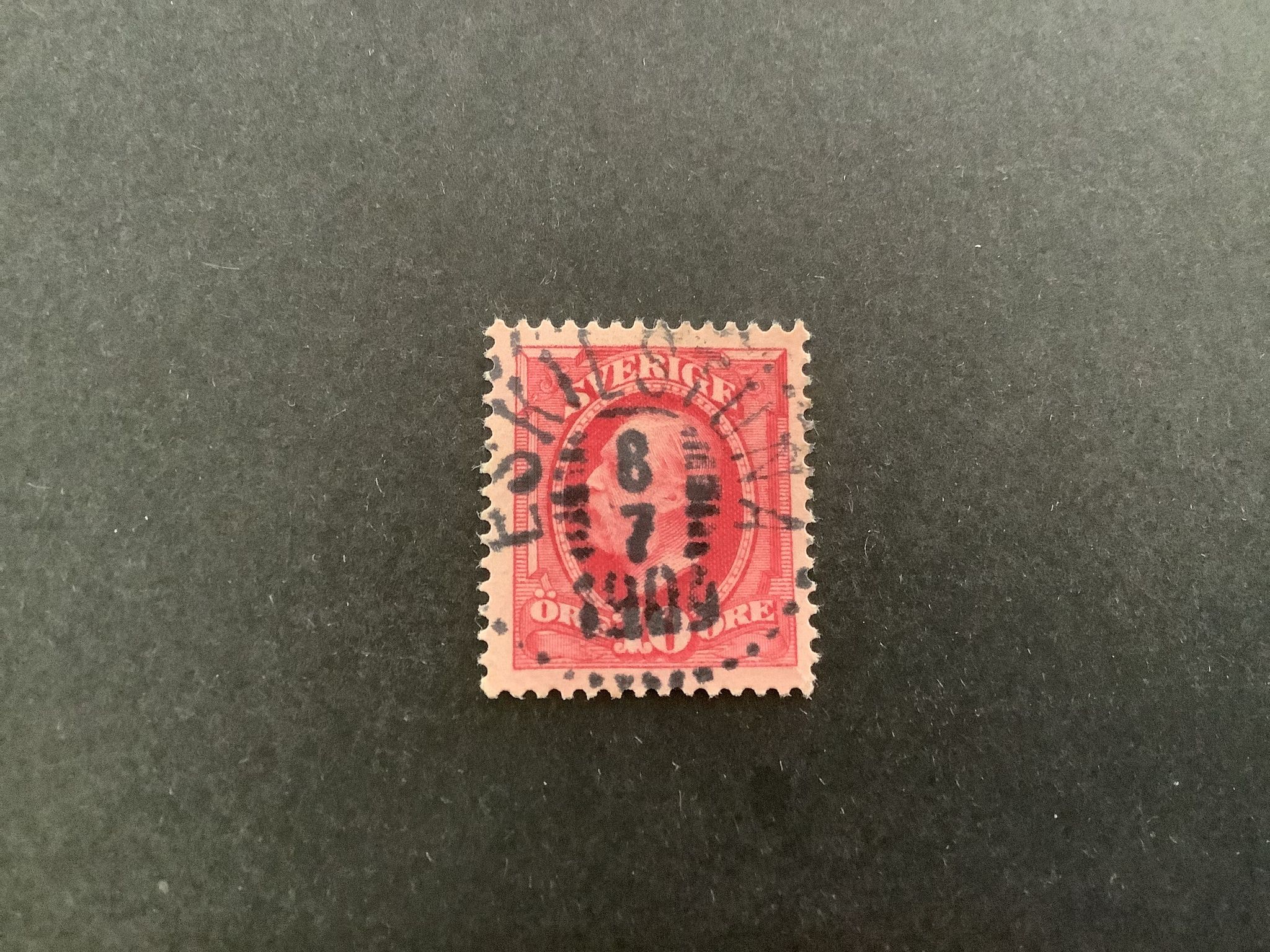 Oscar II facit nr 54 praktstämplat ESKILSTUNA