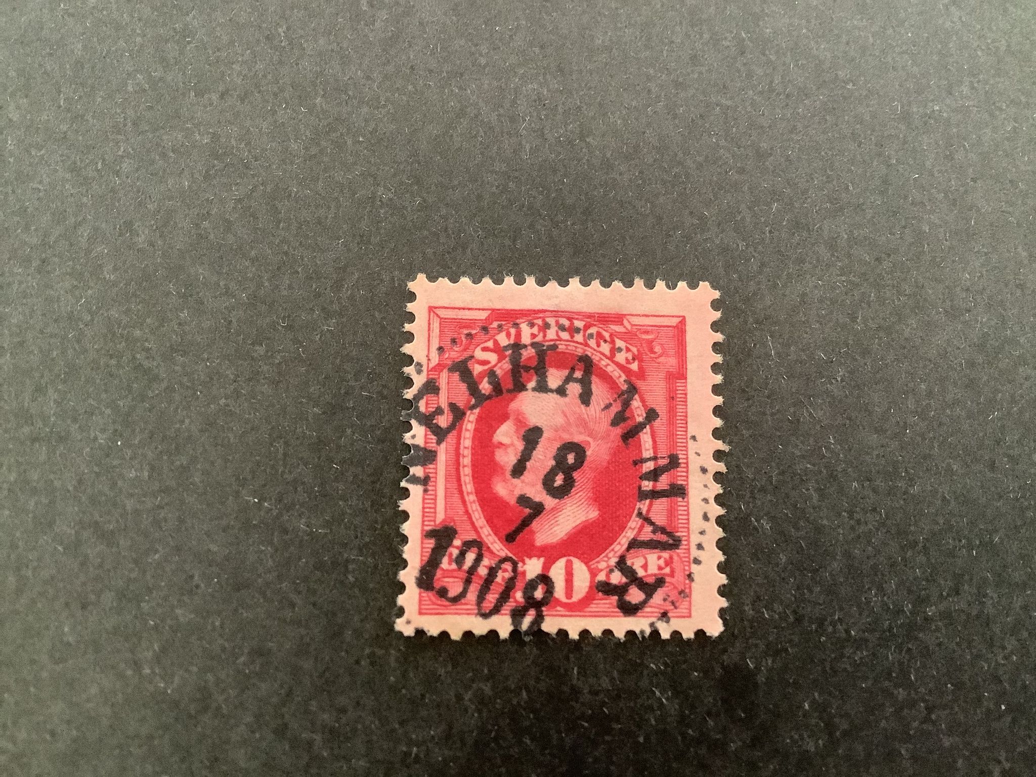 Oscar II facit nr 54 praktstämplat NELHAMMAR