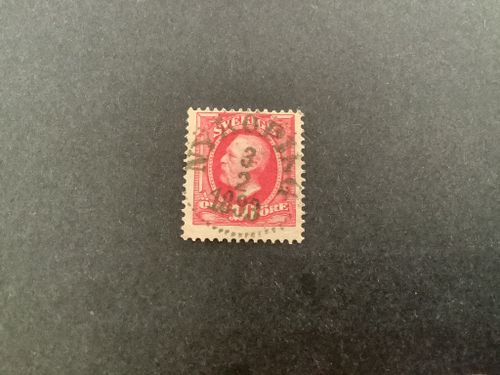 Oscar II facit nr 54 praktstämplat NYKÖPING