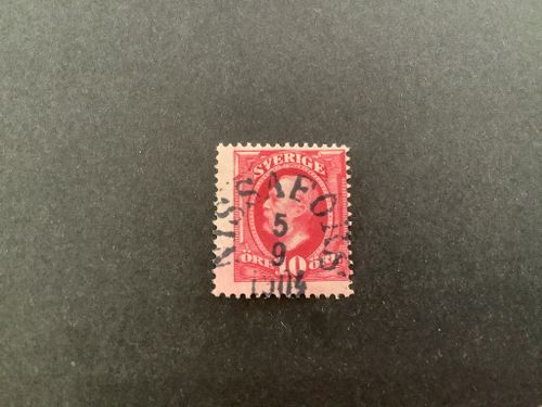 Oscar II facit nr 54 praktstämplat NISSAFORS