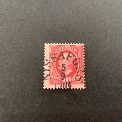 Oscar II facit nr 54 praktstämplat NISSAFORS