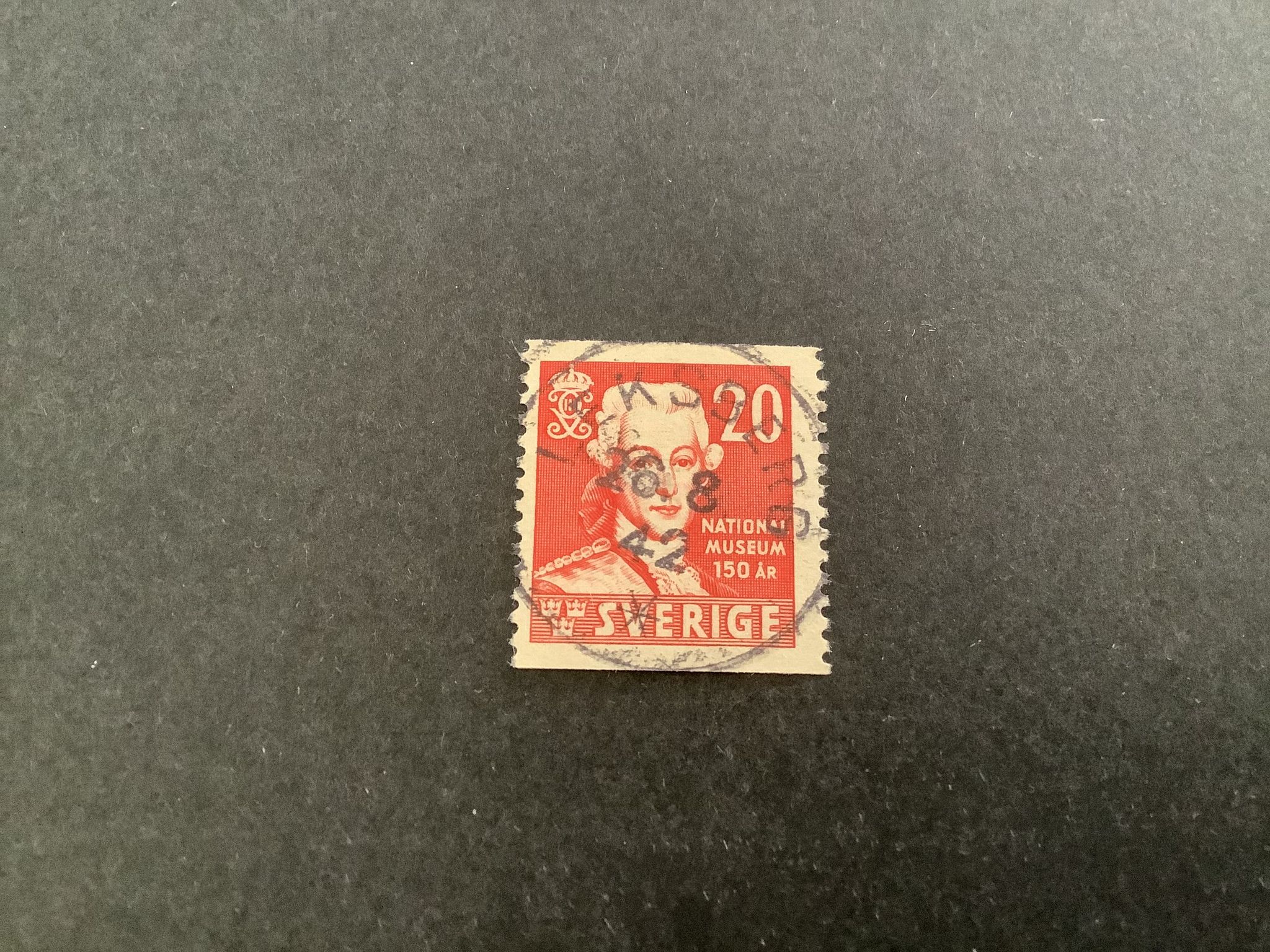 Nationalmuseum facit nr 338 A praktstämplat LEKSBERG