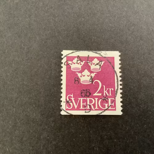 Tre kronor facit nr 308 lyxstämplat SALA