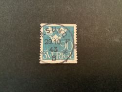 Tre kronor facit nr 293 praktstämplat RÅSUNDA