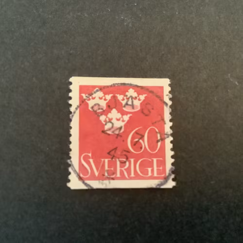 Tre kronor facit nr 286 praktstämplat BJÄSTA