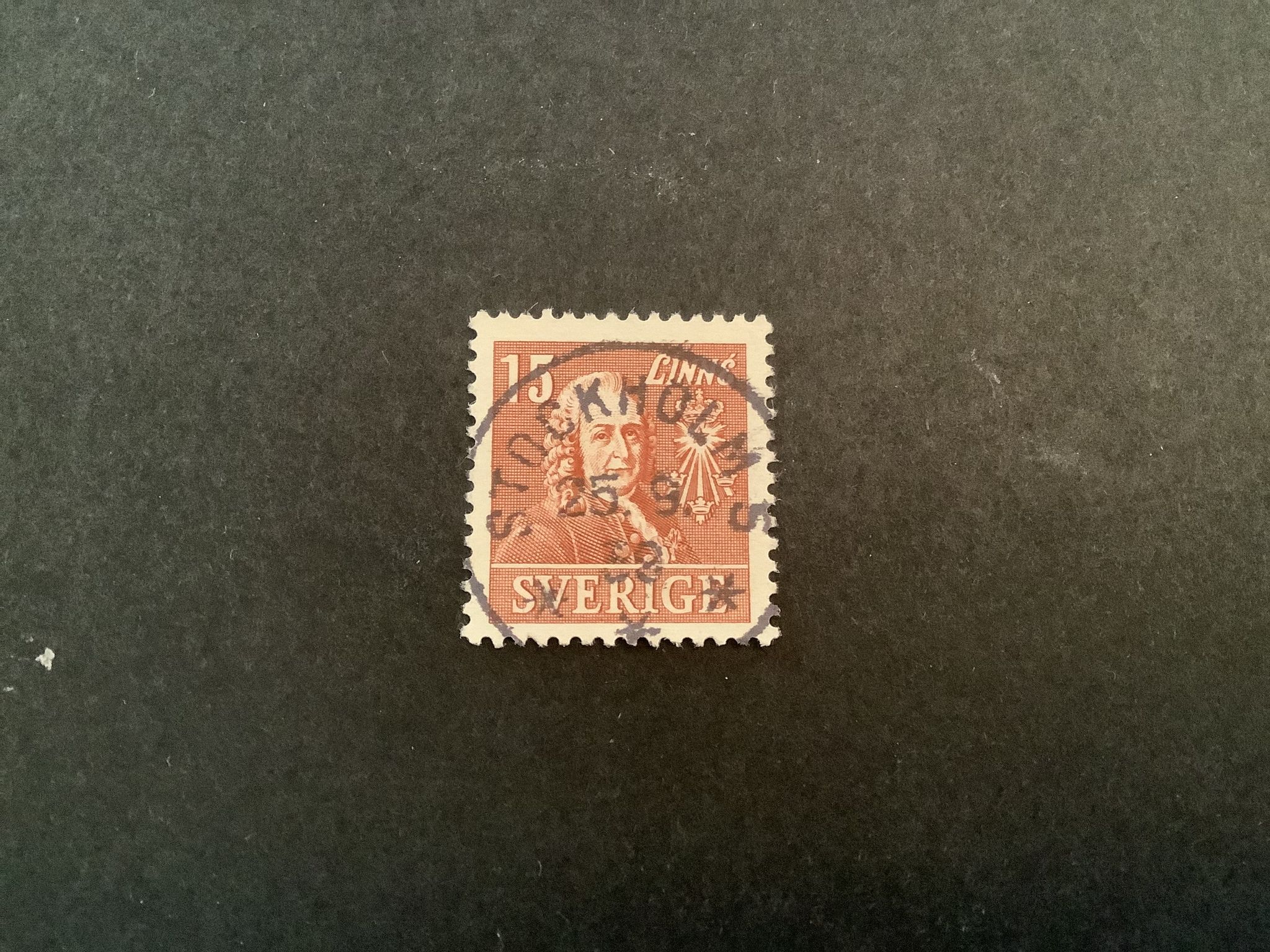Kungliga vetenskapsakademien facit nr 321 C praktstämplat STOCKHOLM 5