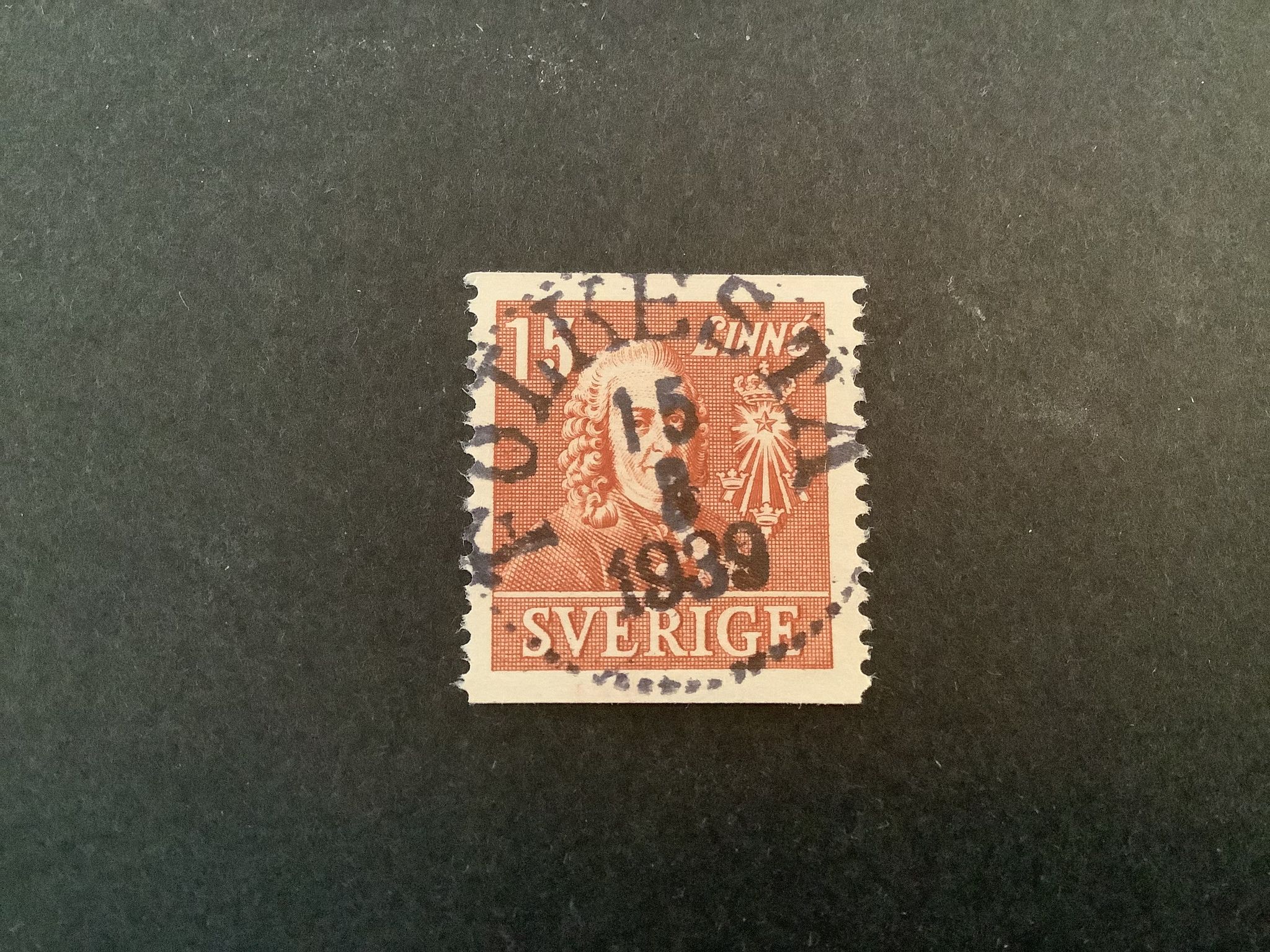 Kungliga vetenskapsakademien facit nr 321 A lyxstämplat FOLKESTA