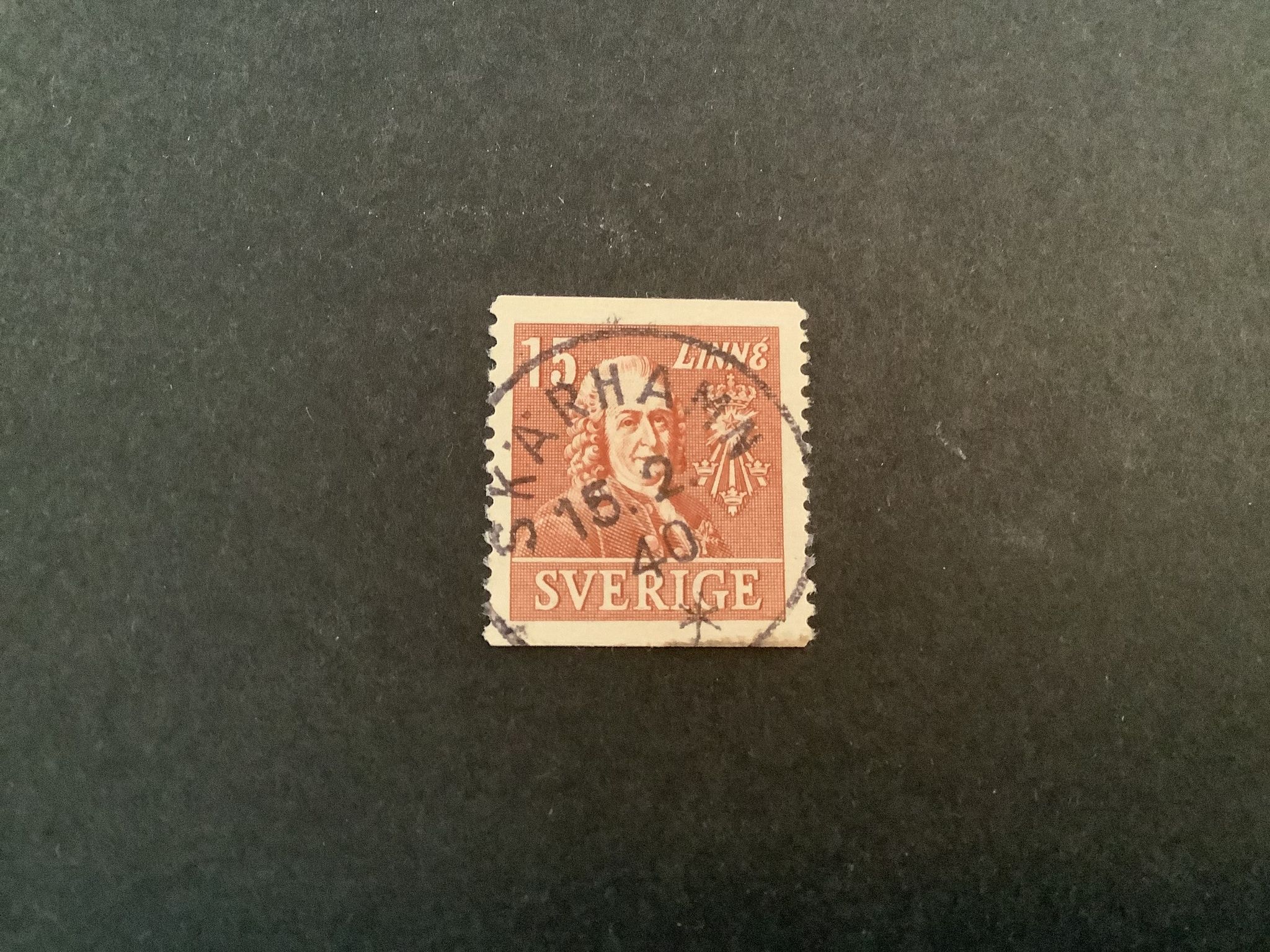 Kungliga vetenskapsakademien facit nr 321 A praktstämplat SKÄRHAMN
