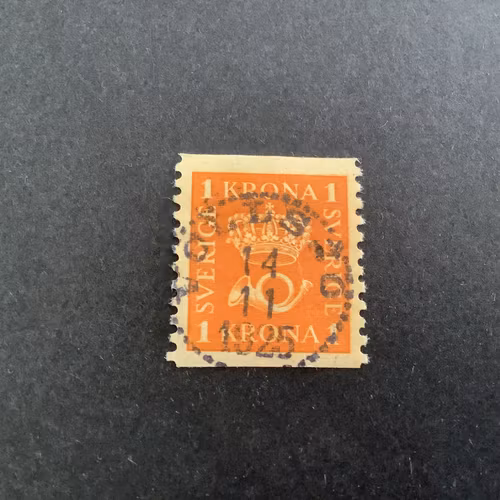 Postemblem facit nr 168 praktstämplat VOLLSJÖ