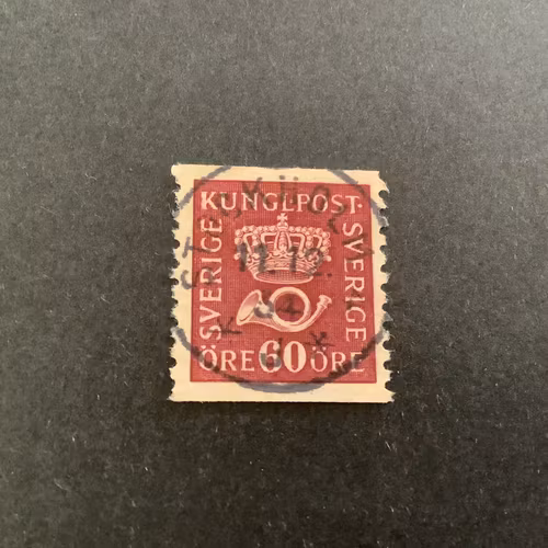 Postemblem facit nr 162 lyxstämplat STOCKHOLM 4