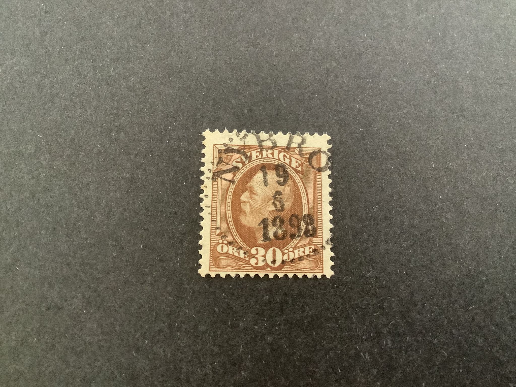 Oscar II facit nr 58 praktstämplat NYBRO