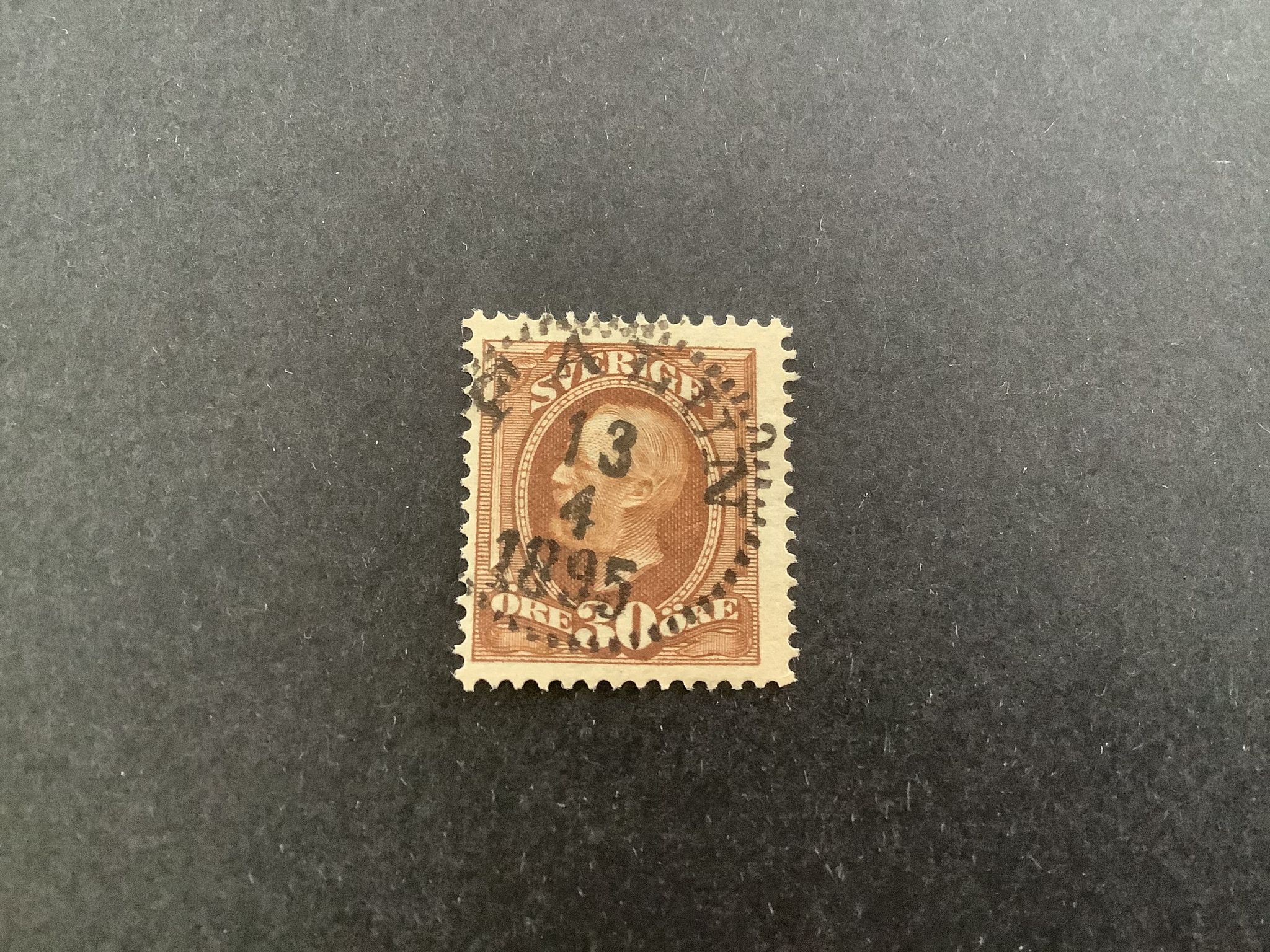 Oscar II facit nr 58 praktstämplat FALUN