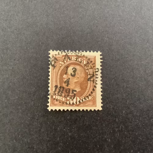 Oscar II facit nr 58 praktstämplat FALUN