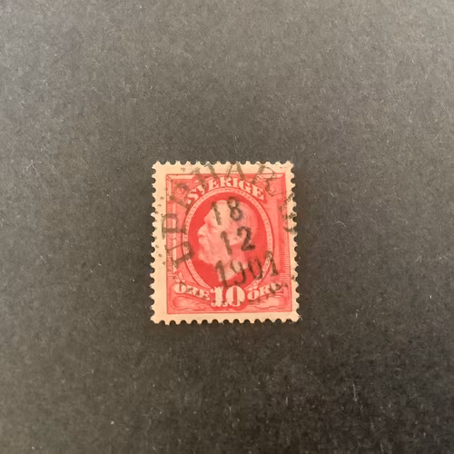 Oscar II facit nr 54 praktstämplat UPPHÄRAD