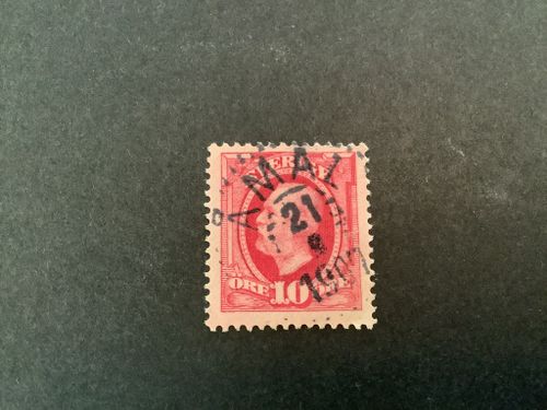 Oscar II facit nr 54 praktstämplat ÅMÅL