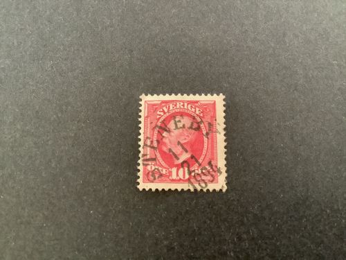 Oscar II praktstämplat facit nr 54 STENEBY med omvänt månadsdatum