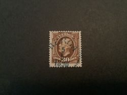 Oscar II facit nr 58 praktstämplat BERGA , Blå stämpel