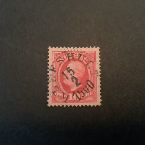 Oscar II facit nr 54 praktstämplat KLEFSHULT