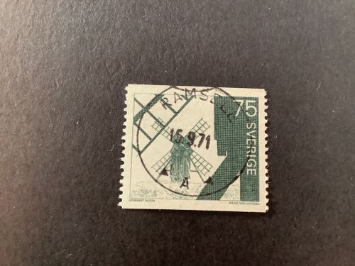 Öländska väderkvarnar facit nr 730 A praktstämplat RAMSELE