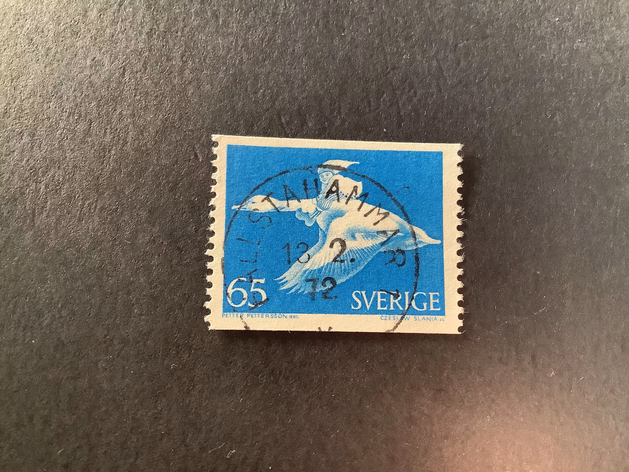 Nils Holgersson facit nr 750 A praktstämplat HALLSTAHAMMAR