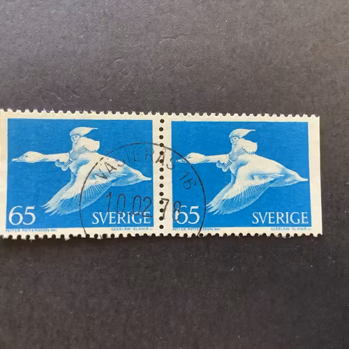 Nils Holgersson facit nr 750 BB praktstämplat par VÄSTERÅS 16