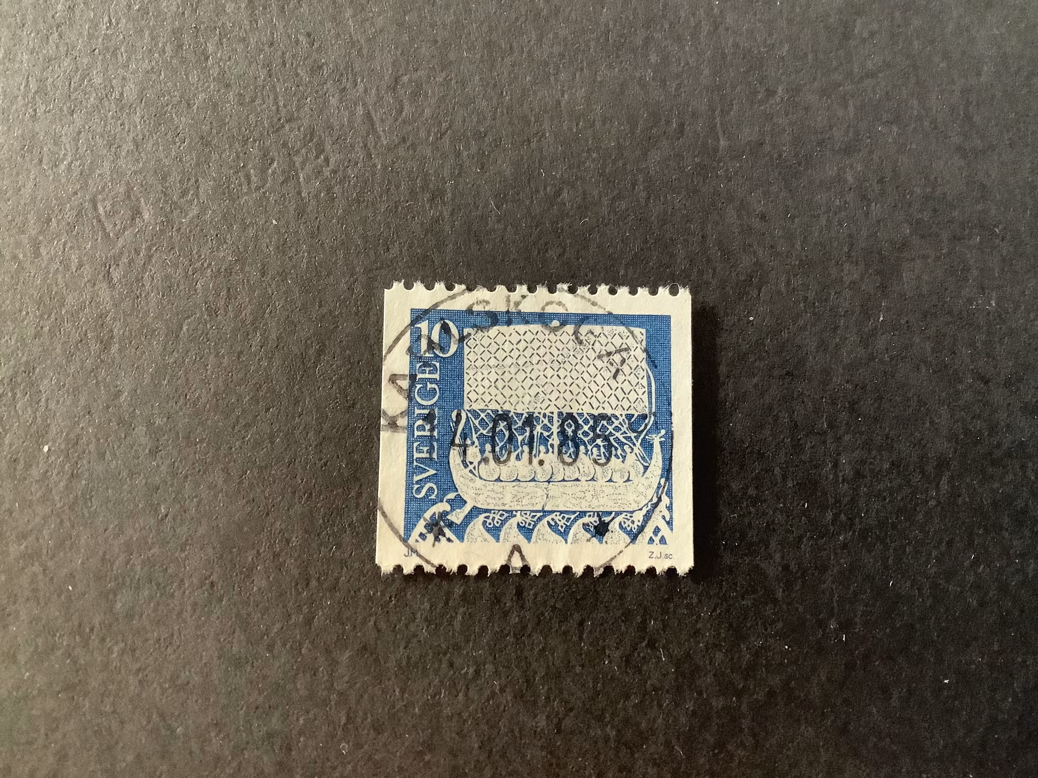 Forntida konst facit nr 817 V2 lyxstämplat KARLSKOGA 5