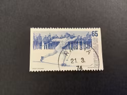 VM på skidor facit nr 857 praktstämplat RANSTA