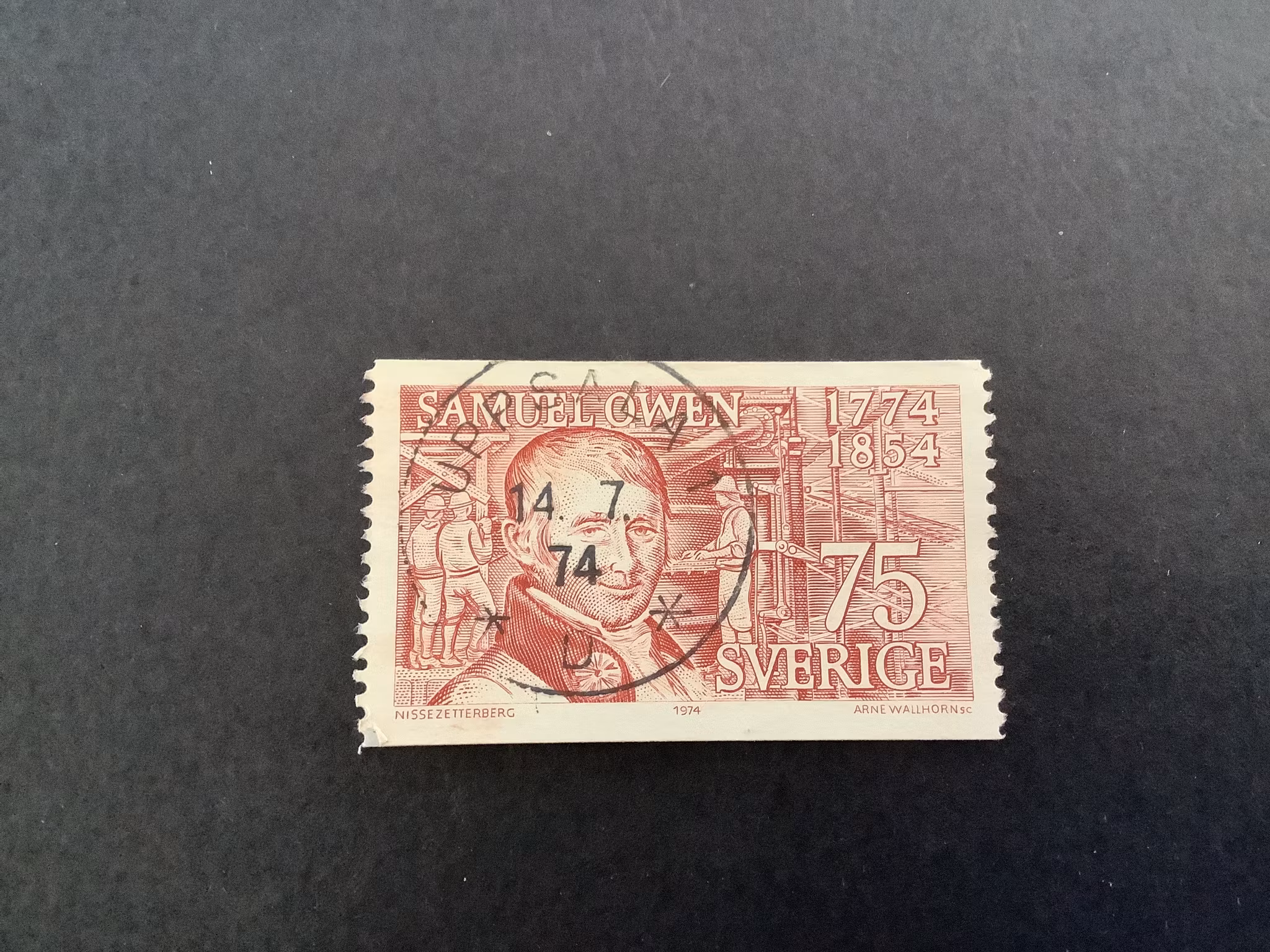 Samuel Owen facit nr 860 lyxstämplat UPPSALA 1