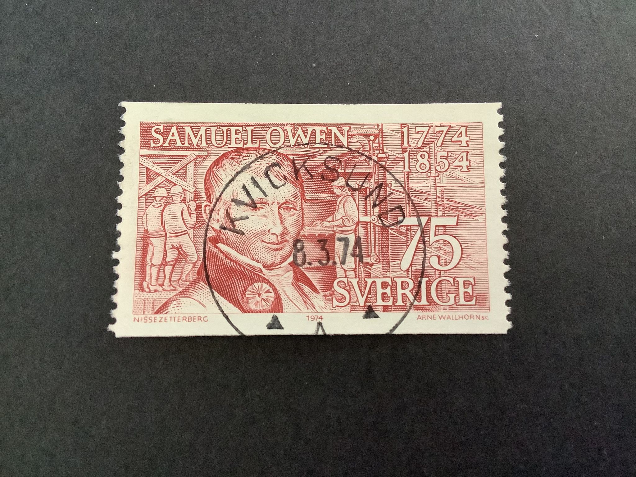 Samuel Owen facit nr 860 lyxstämplat KVICKSUND