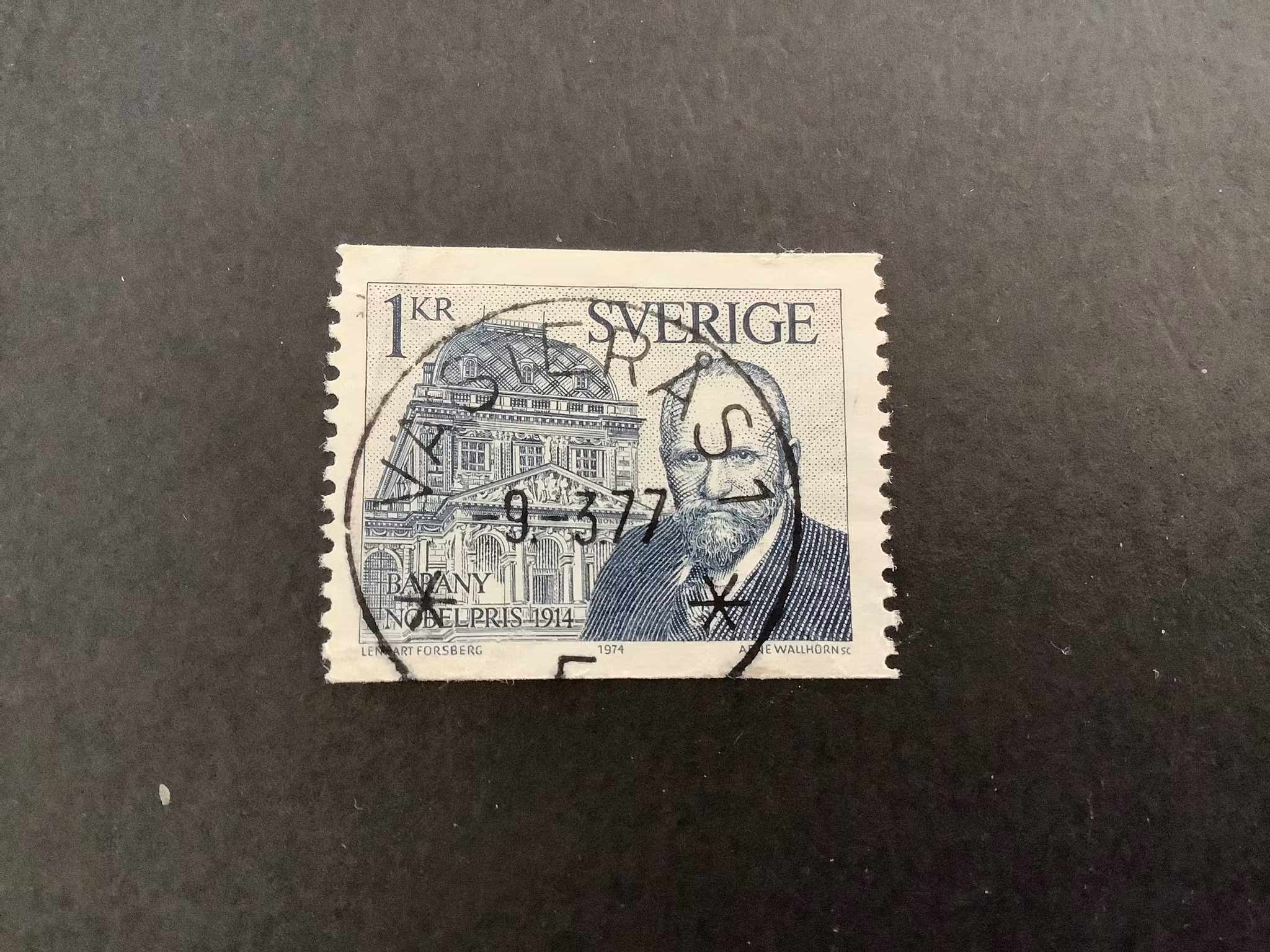 Nobelpris 1914 facit nr 905 lyxstämplat VÄSTERÅS 1