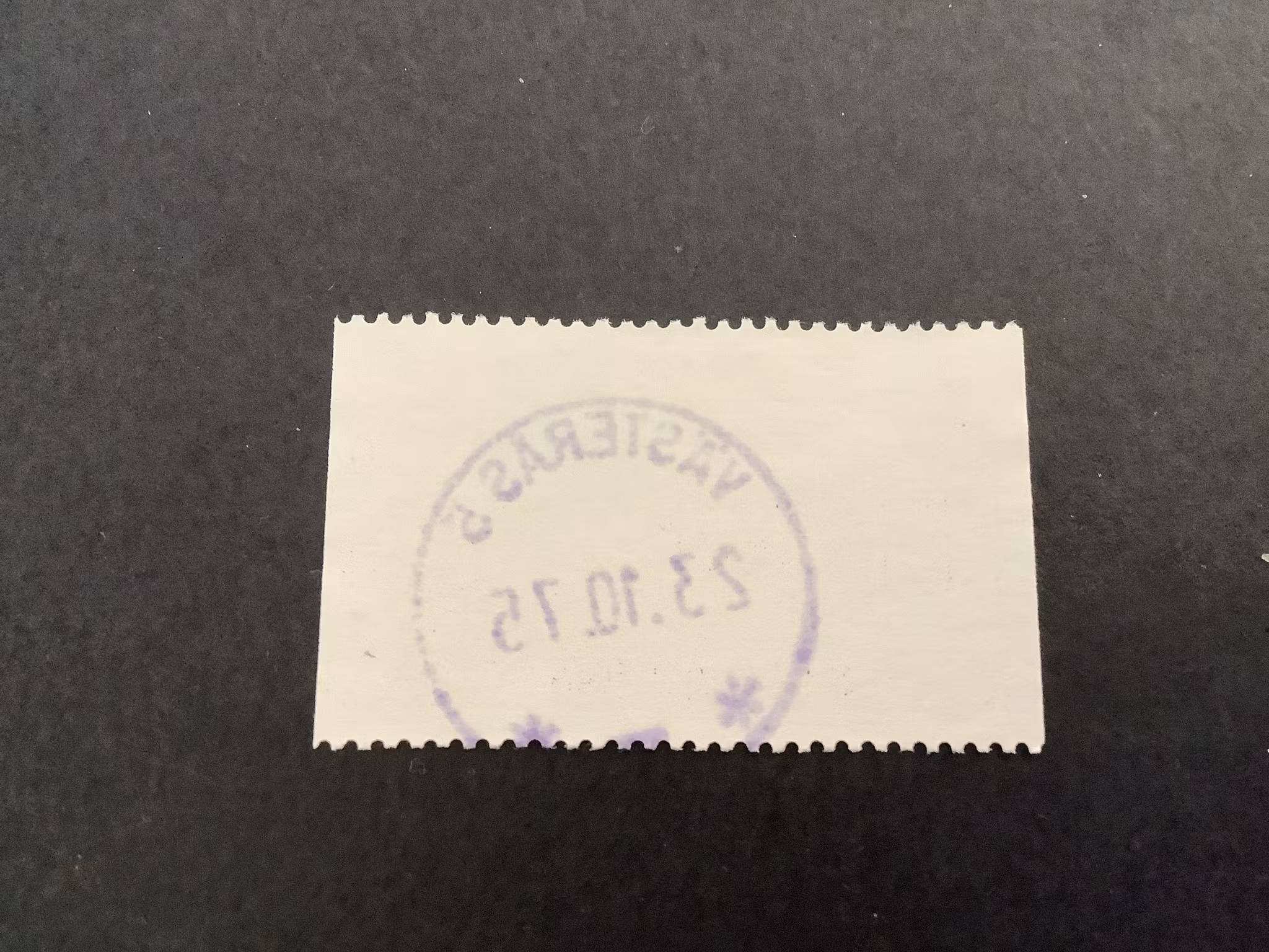 Vaka, Värna, Hjälpa facit nr 930 praktstämplat VÄSTERÅS 5, blå stämpel