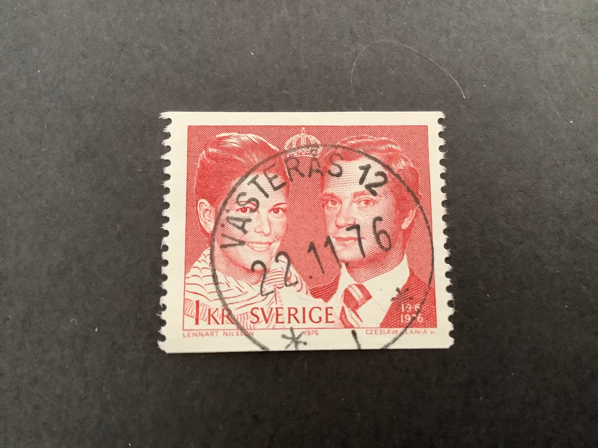 Kungabröllop facit nr 969 A praktstämplat VÄSTERÅS 12